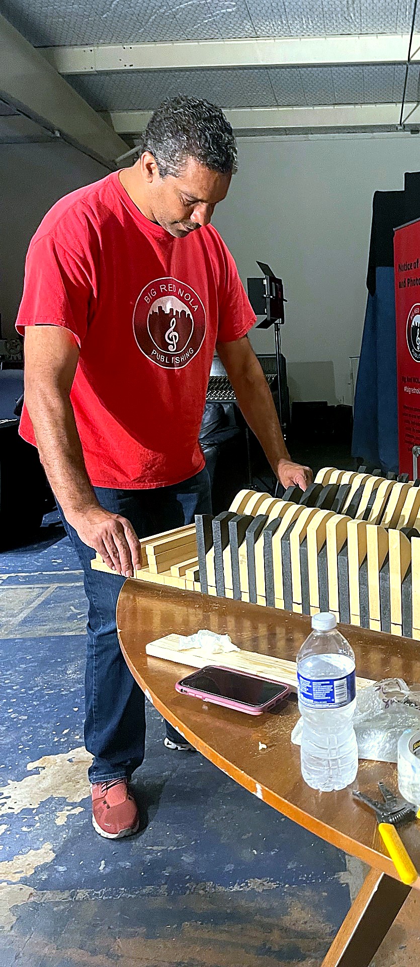Cyril Darensbourg in the Big Red NOLA Publishing workshop