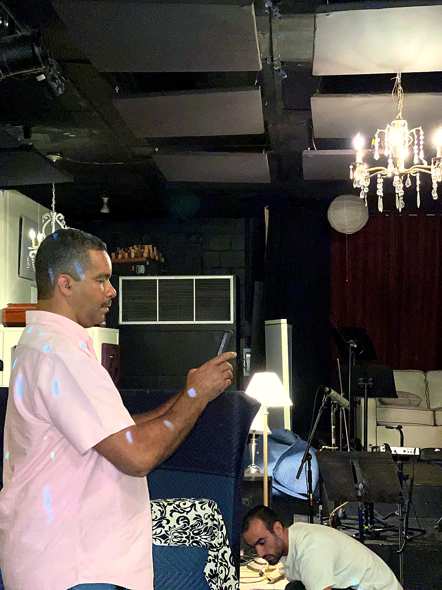 Scoring the room. Documenting the take. Every session becomes archive material.