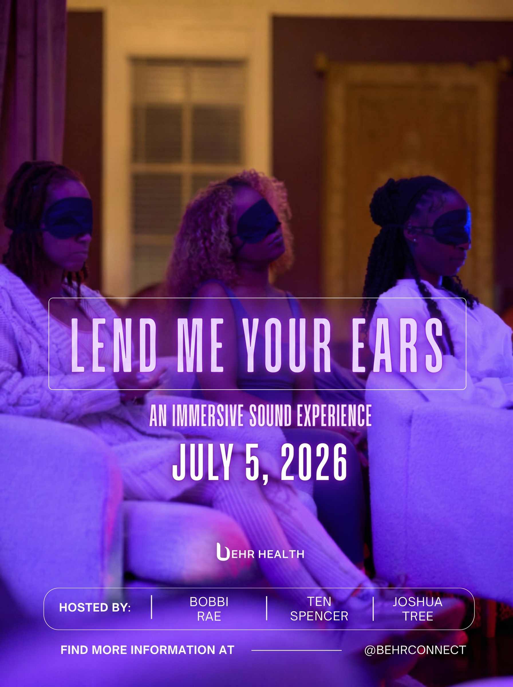 Lend Me Your Ears — an immersive sound experience hosted by Bobbi Rae