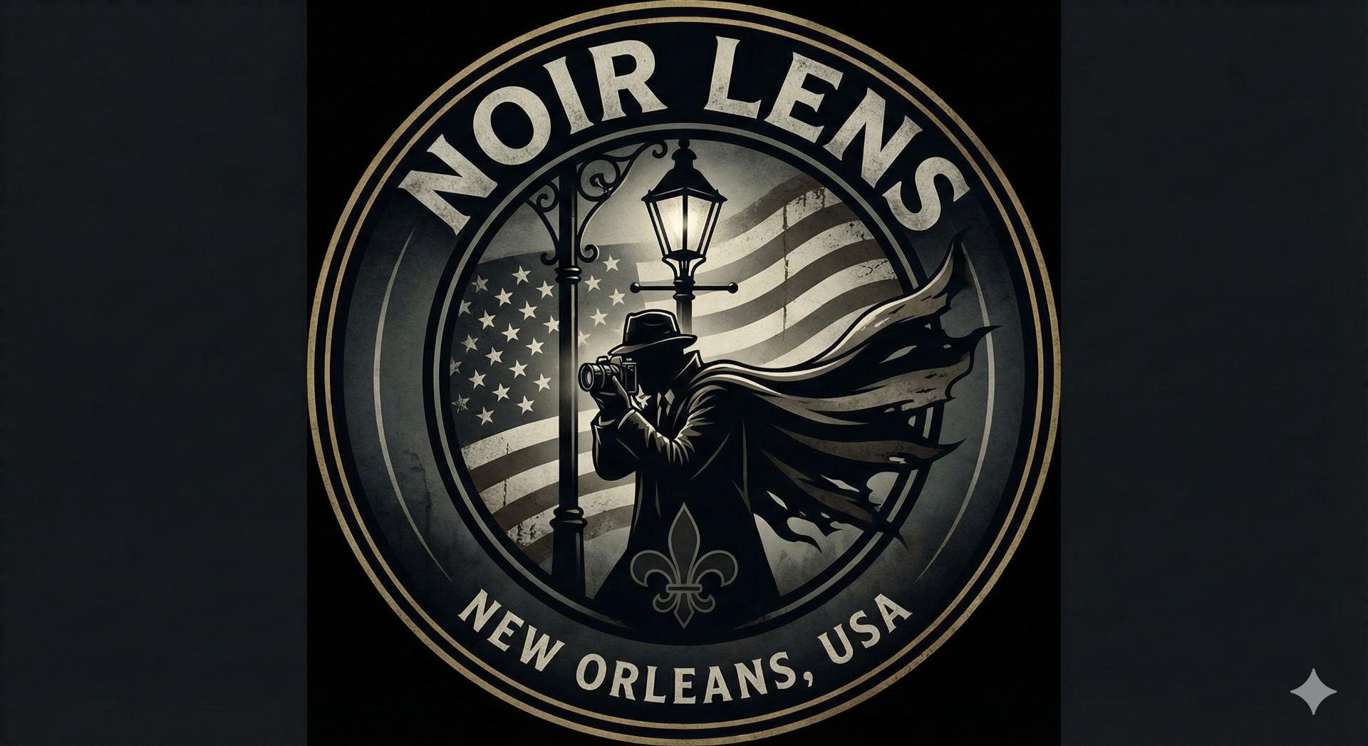 Noir Lens — New Orleans, USA emblem